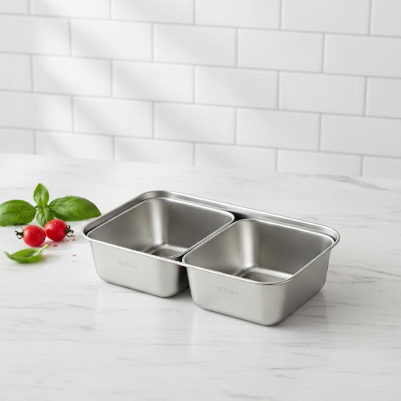 Meal Prep For Office - NIEUW 12/3 STUKS 304 RVS Etenbakje
