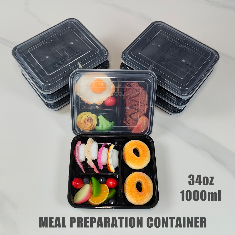 Meal Prep For Office - 3-delige 34 Oz/1000 ml, 12/35 stuks,