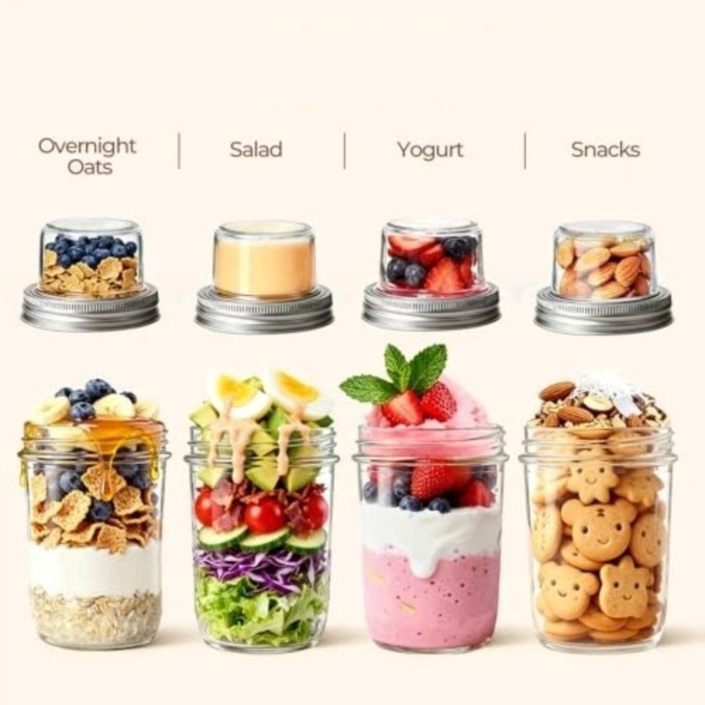 Yoghurtparfaitbekers met dubbe - Meal Prep Glass recensie en prijs