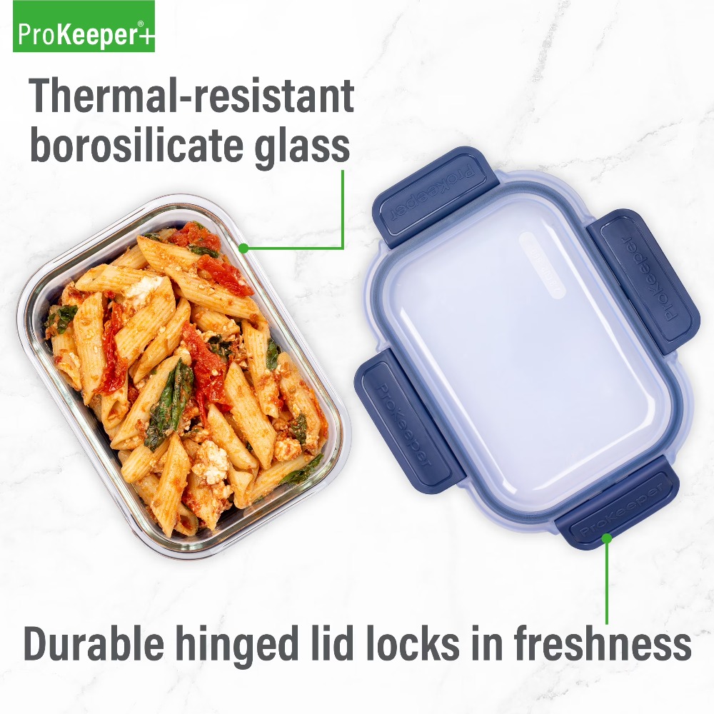 2,8-cup glazen voedselbewaarba - Meal Prep Glass recensie en prijs