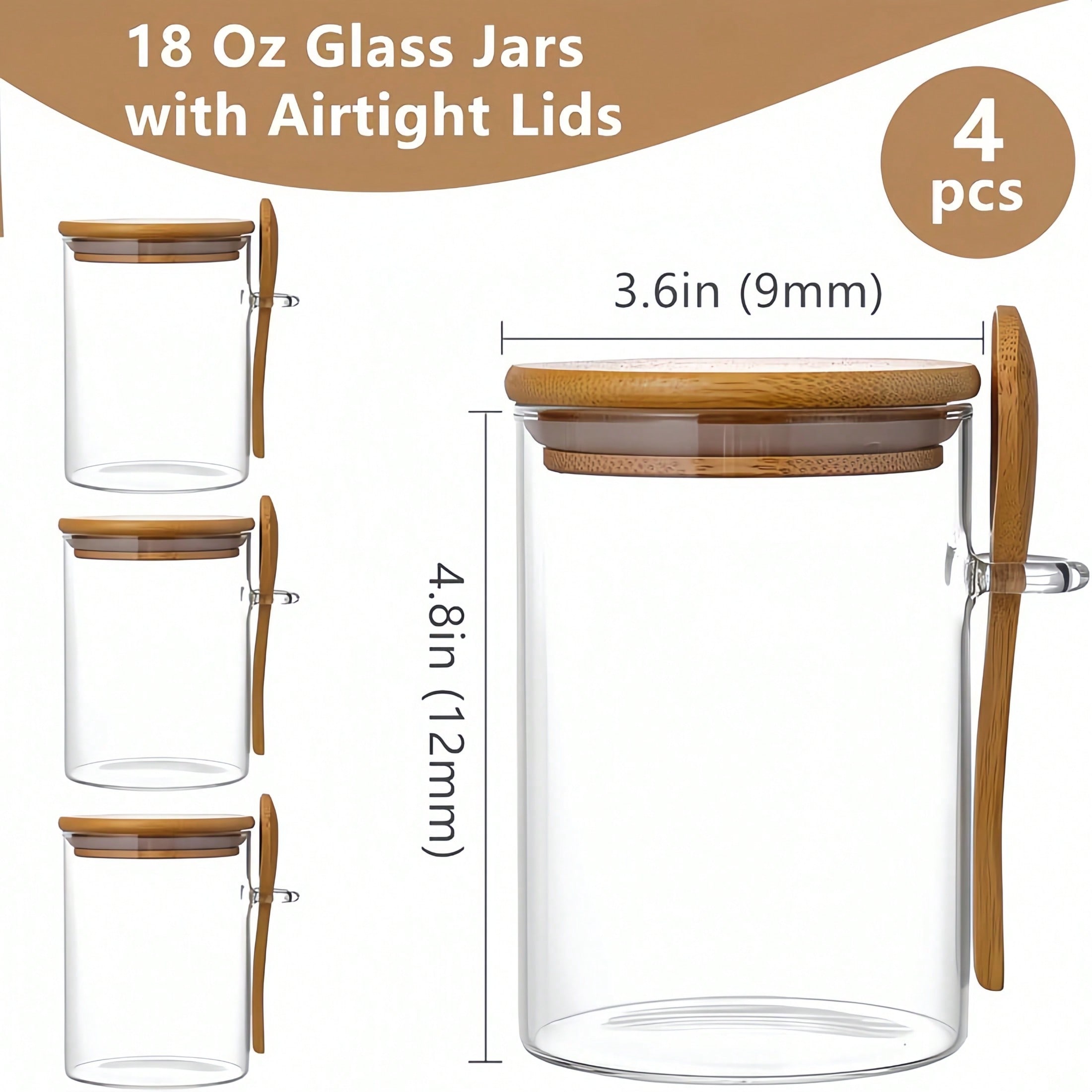 4-delige opbergset (inclusief  - Meal Prep Glass recensie en prijs