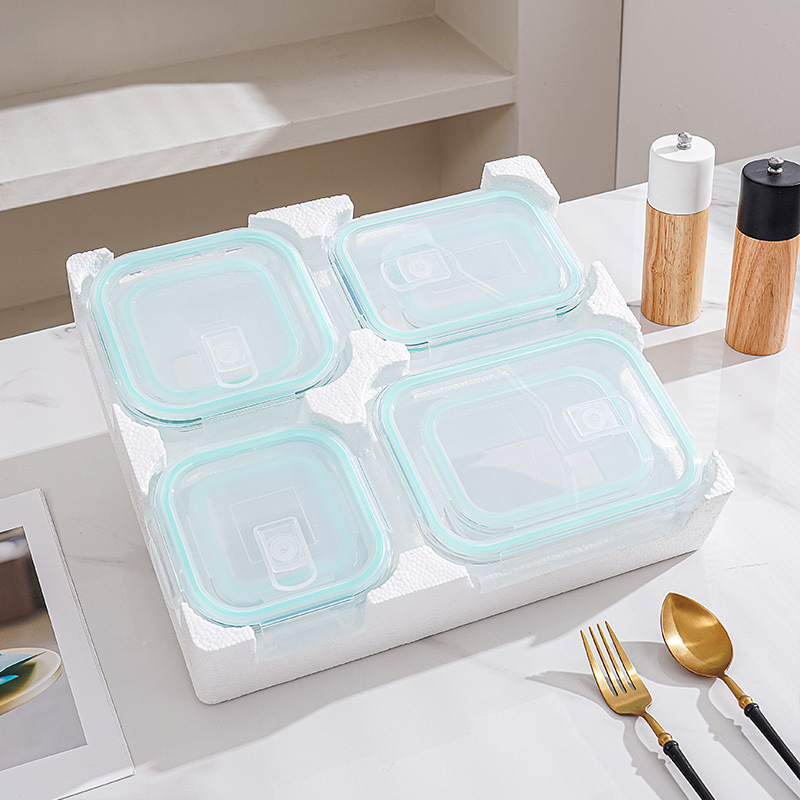 8-delige glazen lunch- & opber - Meal Prep Glass recensie en prijs