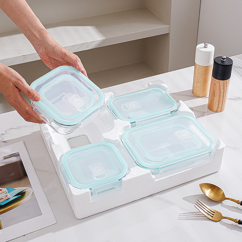 8-delige glazen lunch- & opber - Meal Prep Glass recensie en prijs