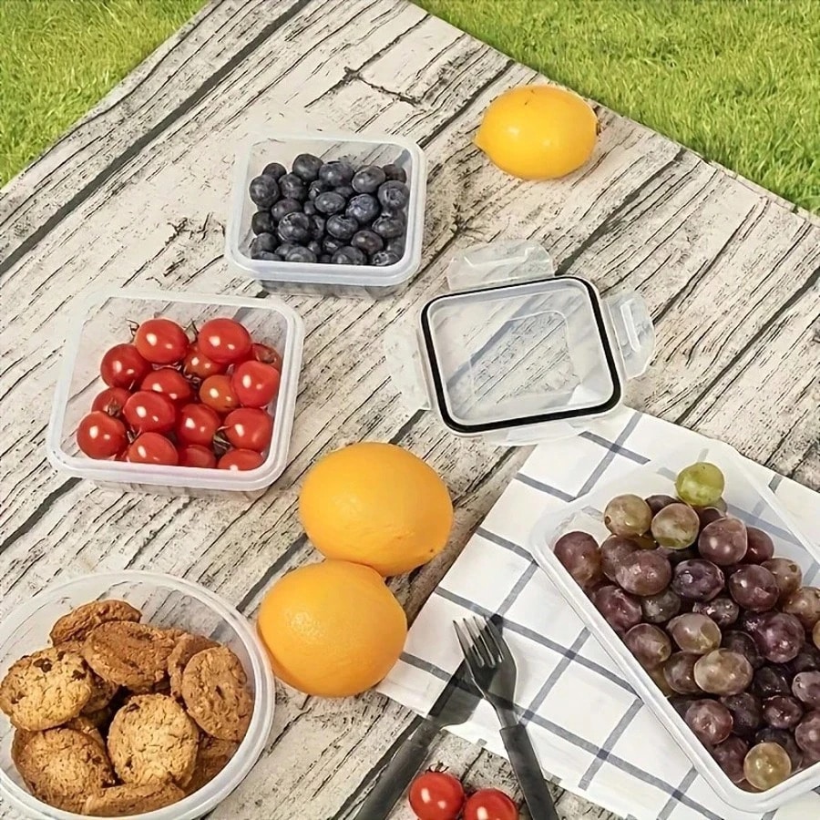 12 plastic verzegelde voedselb - Meal Prep Glass recensie en prijs
