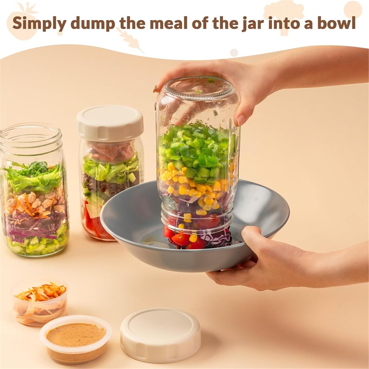A67T NIEUW 4-pack glazen salad - Meal Prep Glass recensie en prijs