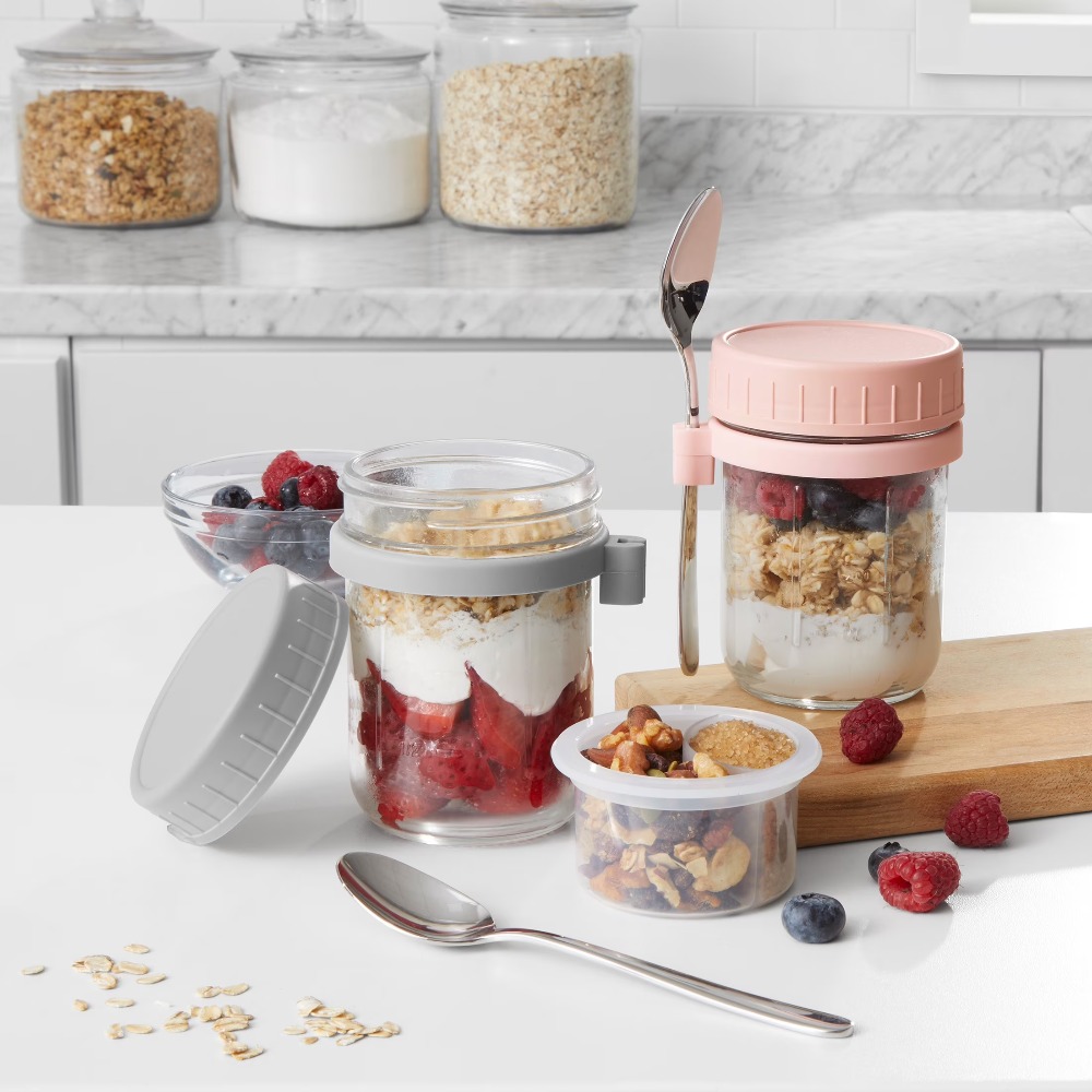 Draagbare pot voor overnight o - Meal Prep Glass recensie en prijs