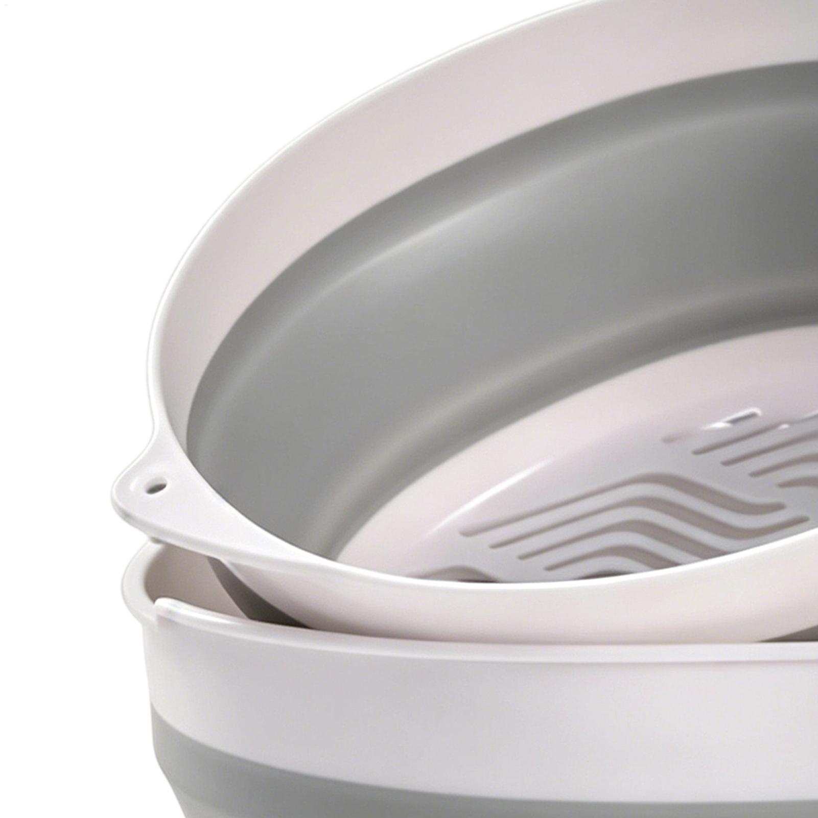 Opvouwbare vergiet met dubbele - Meal Prep For Office recensie en prijs