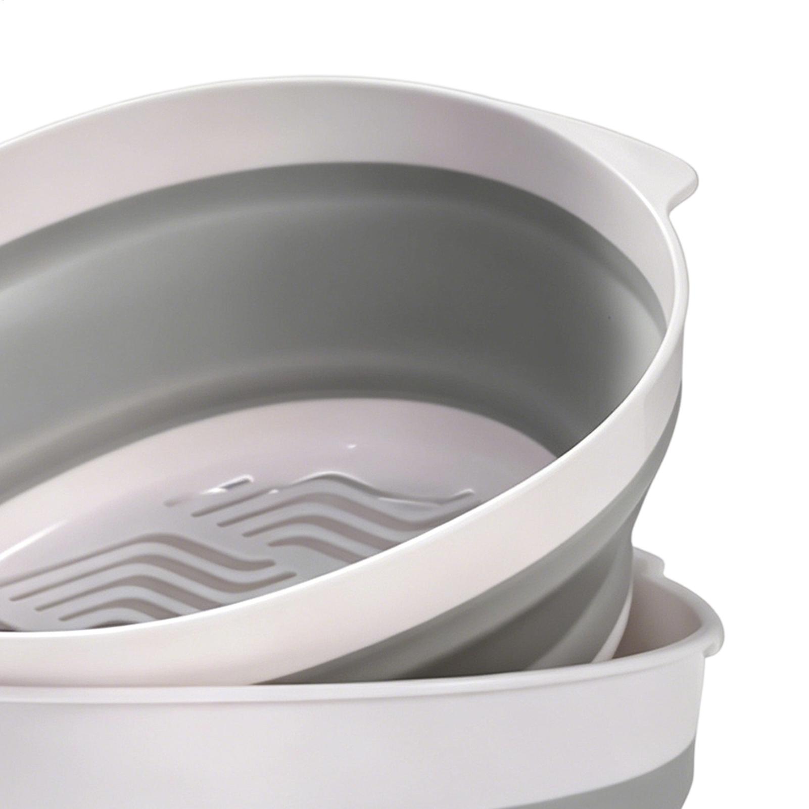 Opvouwbare vergiet met dubbele - Meal Prep For Office recensie en prijs