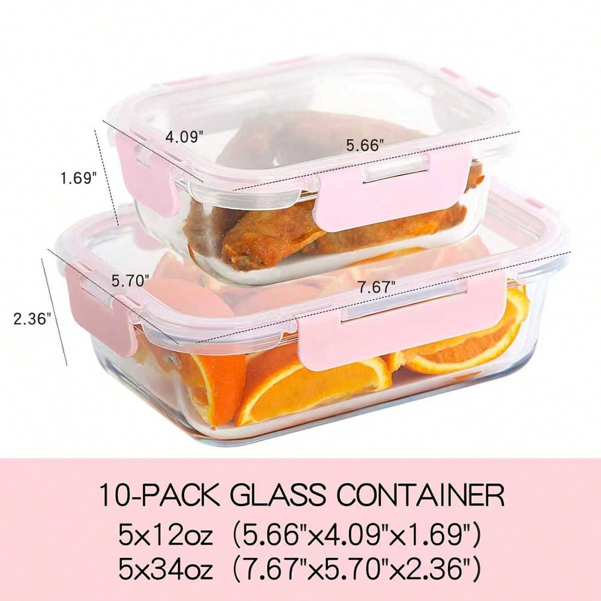10-delige glazen voorraaddozen - Meal Prep Glass recensie en prijs