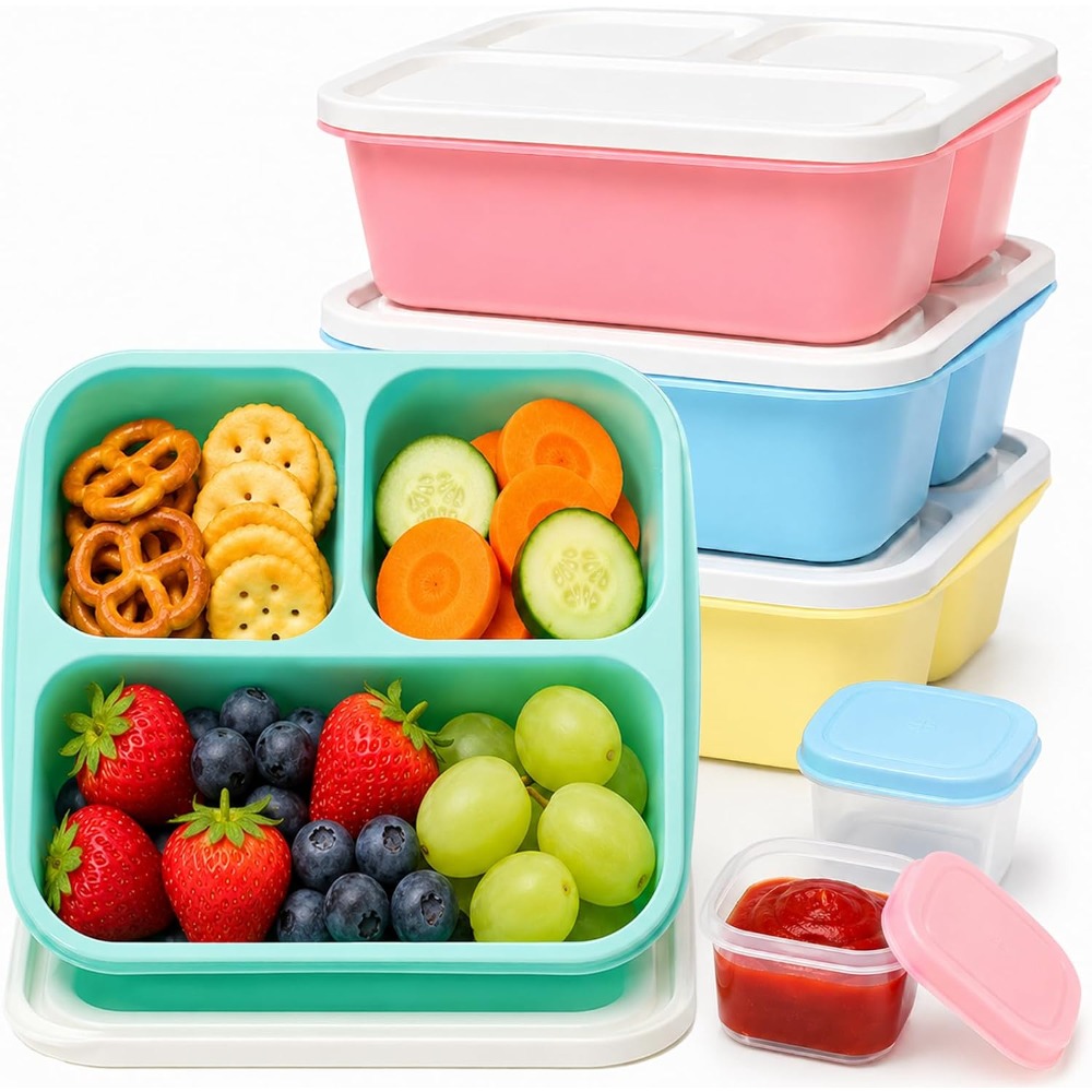 3-delige Bento Box Snackcontai - Meal Prep Healthy Lunch recensie en prijs