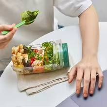 Draagbare saladepot met zijope - Meal Prep For Office recensie en prijs