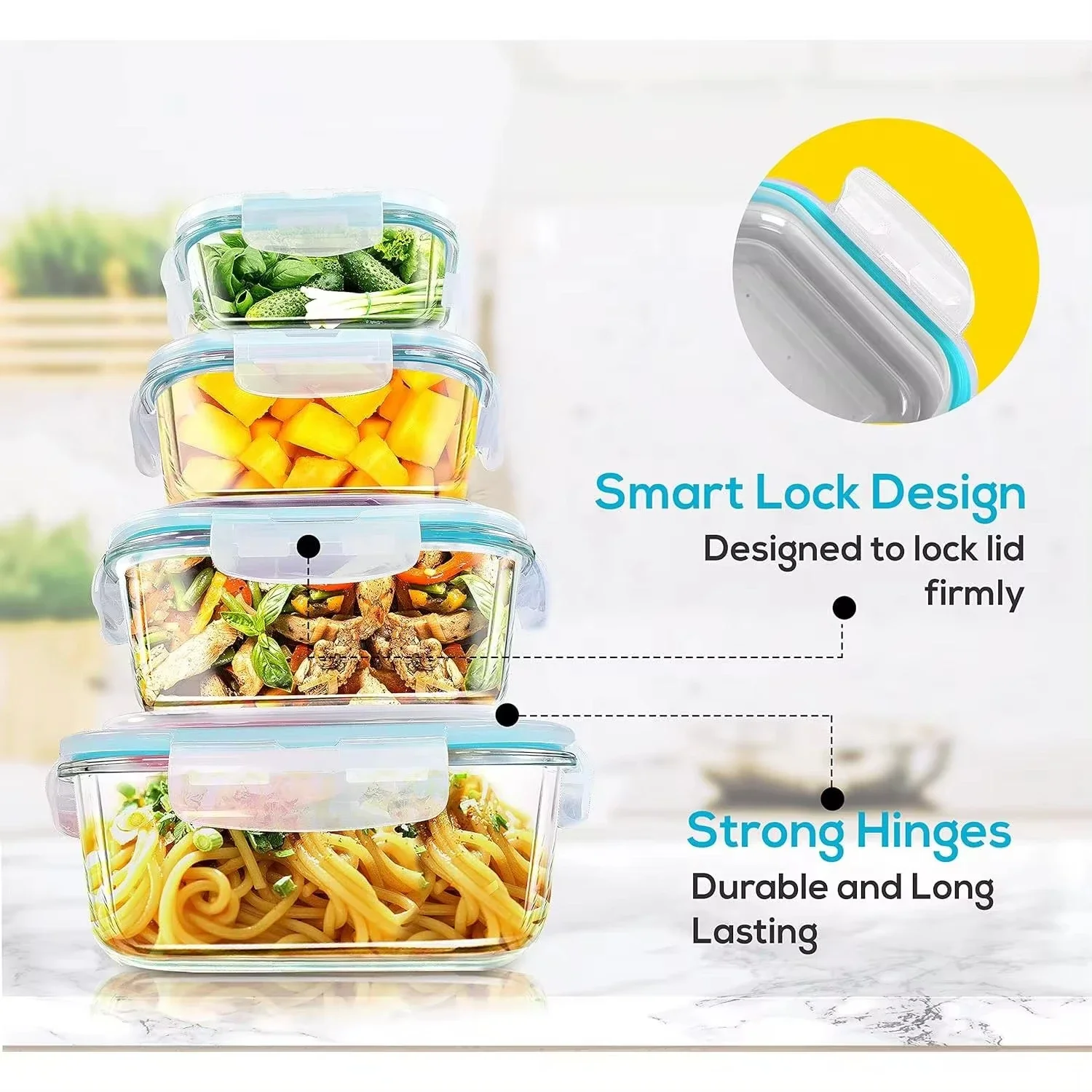 Glazen lunchbox Voedselopslagc - Meal Prep Glass recensie en prijs