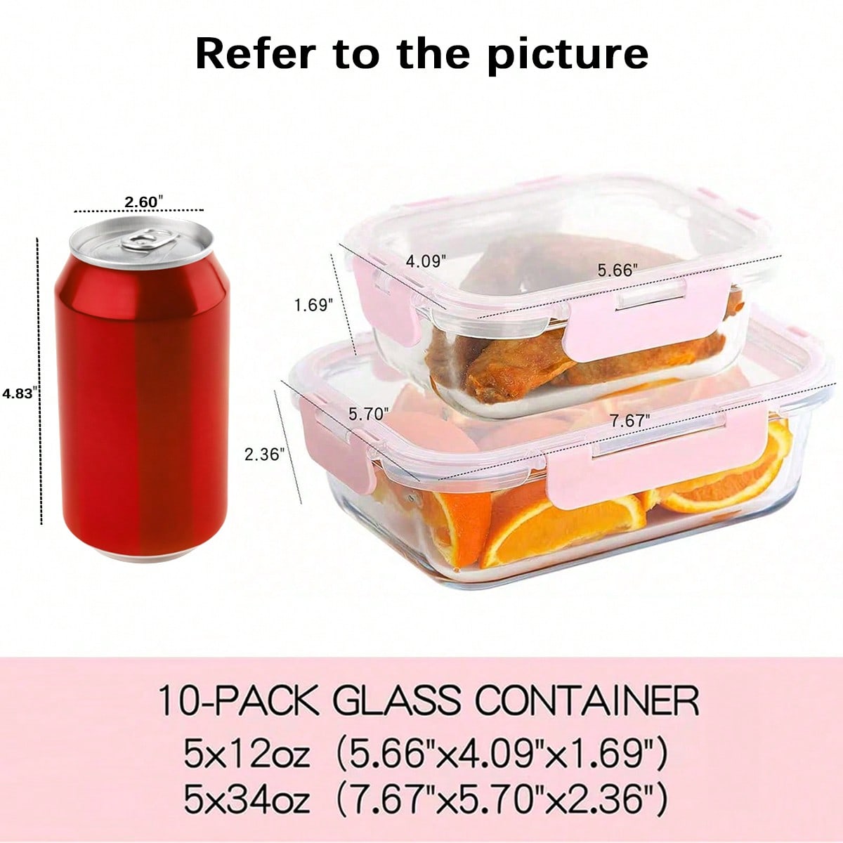 10-delige set glazen maaltijdv - Meal Prep For Office recensie en prijs