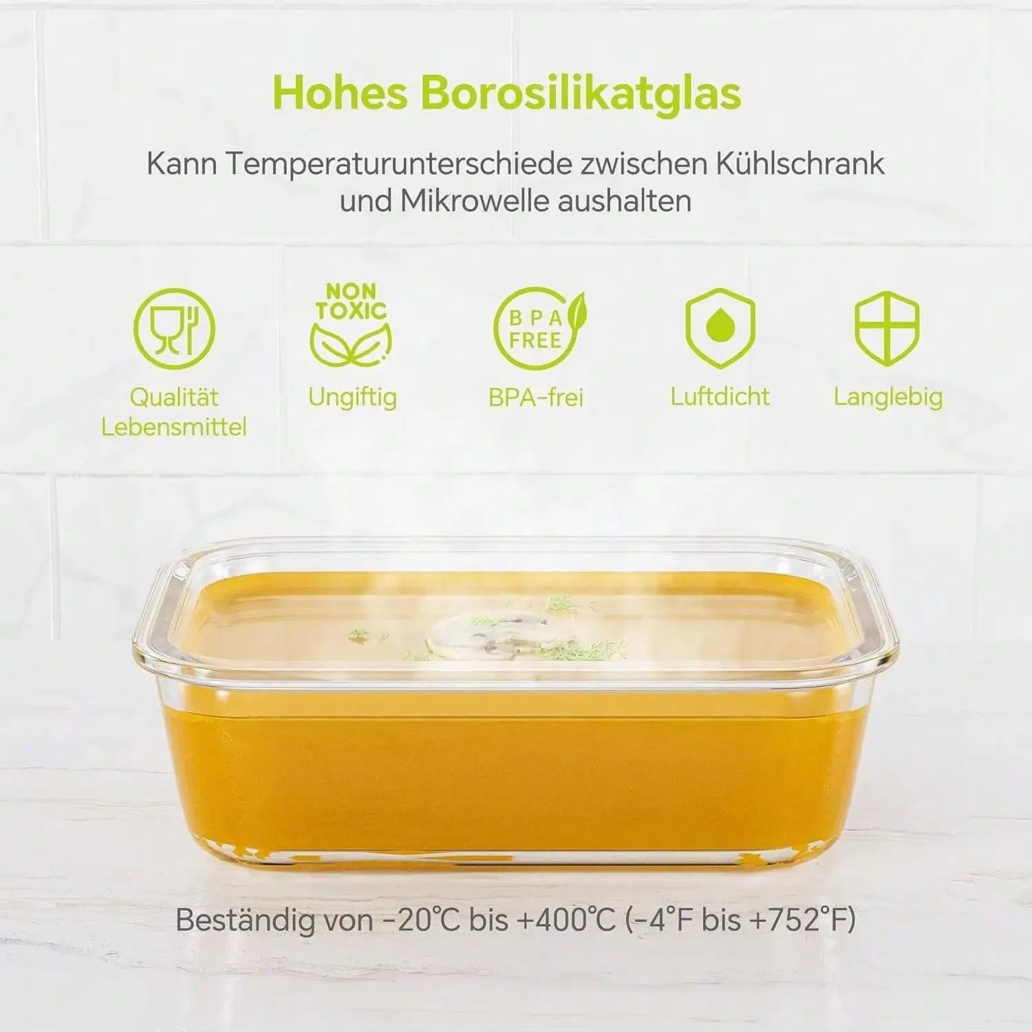 yesGlass voedselbewaarcontaine - Meal Prep Glass recensie en prijs