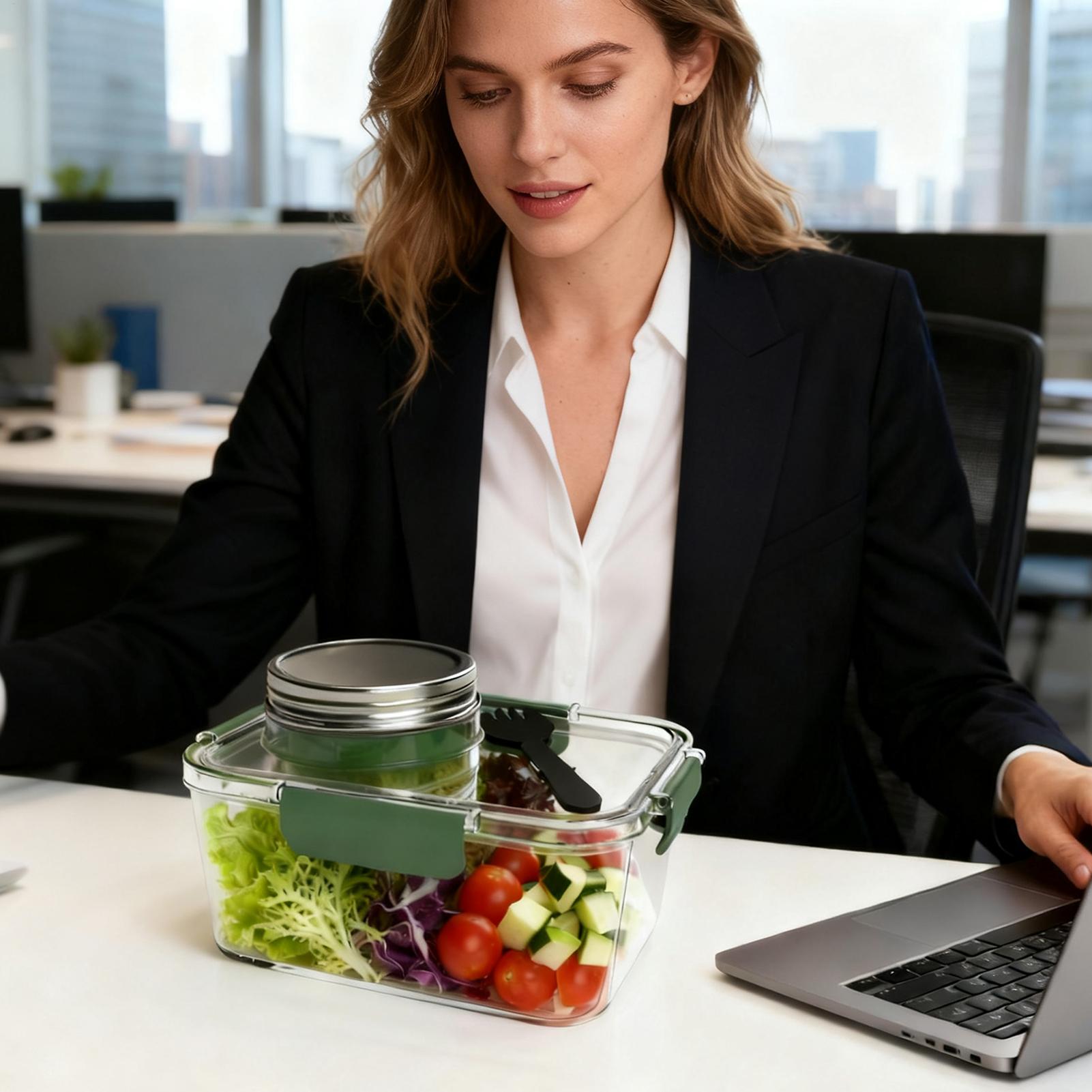 Saladecontainer 2,5 Oz Voedsel - Meal Prep For Office recensie en prijs
